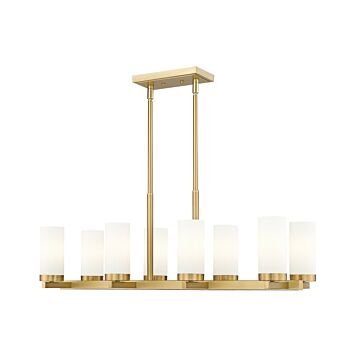 Danica  Linear Chandelier in Modern Gold by Z-Lite