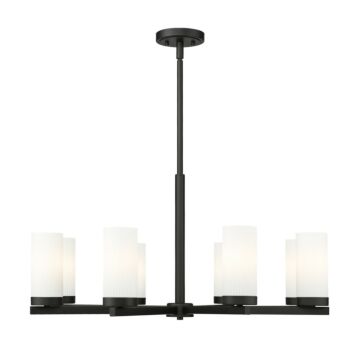Danica  Chandelier in Matte Black by Z-Lite