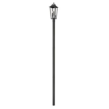 Gannon  Outdoor Post Mount in Black by Z-Lite