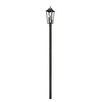 Gannon  Outdoor Post Mount in Black by Z-Lite
