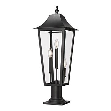 Gannon  Outdoor Pier Mount in Black by Z-Lite