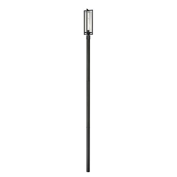 Aura  Outdoor Post Mount in Black by Z-Lite