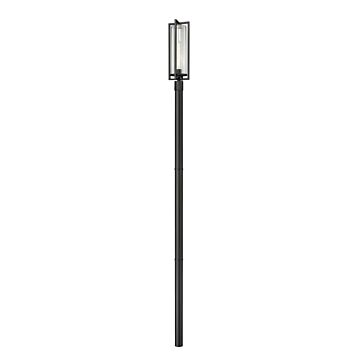 Aura  Outdoor Post Mount in Black by Z-Lite