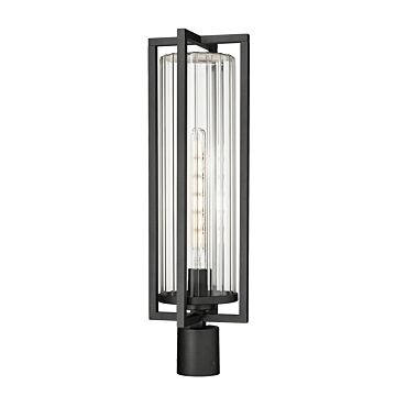 Aura  Outdoor Post Mount in Black by Z-Lite