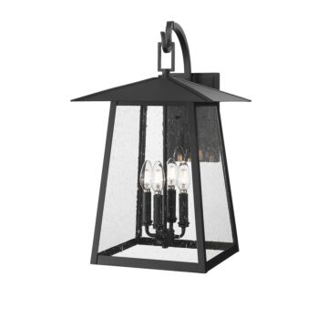 Rainer  Outdoor Wall Sconce in Black by Z-Lite