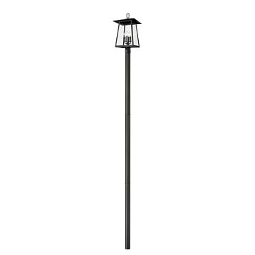 Rainer  Outdoor Post Mount in Black by Z-Lite
