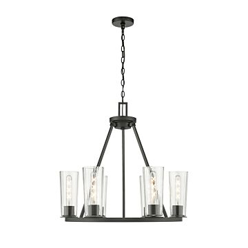 Titus  Chandelier in Matte Black by Z-Lite