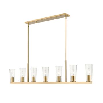 Titus  Linear Chandelier in Modern Gold by Z-Lite