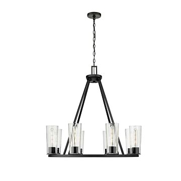 Titus  Chandelier in Matte Black by Z-Lite