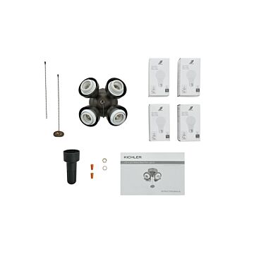 Accessory LED Fan Fitter in Satin Natural Bronze by Kichler