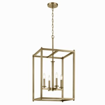 Crosby  Foyer Pendant in Natural Brass by Kichler