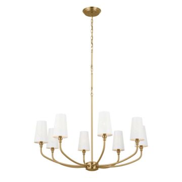 Adeena  Chandelier in Brushed Natural Brass by Kichler