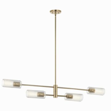 Velestino  Linear Chandelier in Champagne Bronze by Kichler