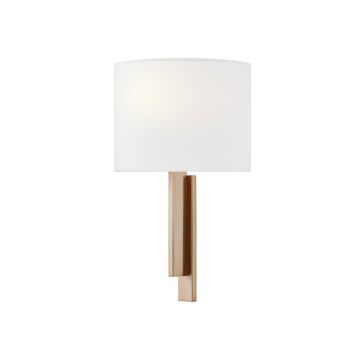Textile  Wall Sconce in Brushed Brass by Justice Designs