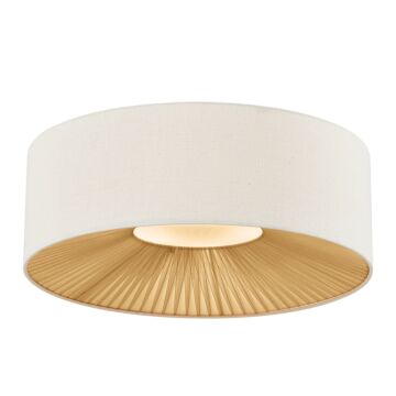 Textile  Flush-Mount in Matte Black by Justice Designs