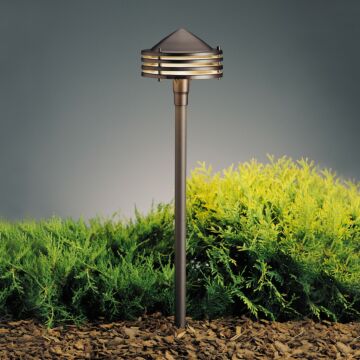 No Family One Light Path & Spread in Textured Architectural Bronze by Kichler