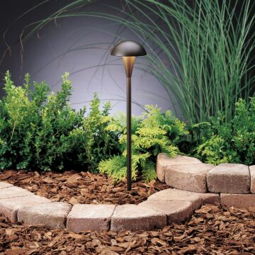 Eclipse One Light Path & Spread in Textured Architectural Bronze by Kichler