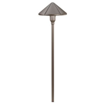 Six Groove One Light Path & Spread in Textured Architectural Bronze by Kichler