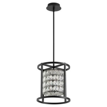 Elan LED Pendant in Black by Oxygen Lighting