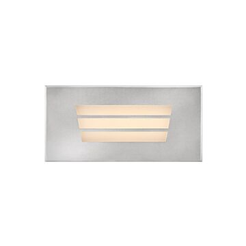 Dash Louvered LED Brick Light in Stainless Steel