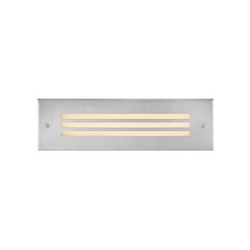 Dash Louvered LED Brick Light in Stainless Steel