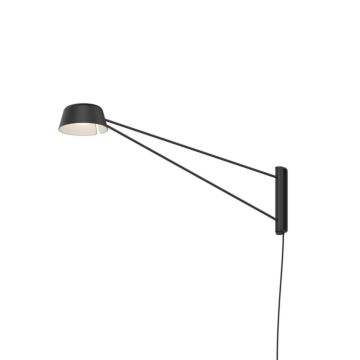 Ray LED Wall Lamp in Satin Black by Sonneman