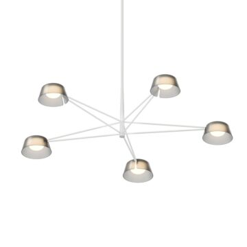 Ray LED Pendant in Warm Gray by Sonneman
