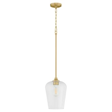 Raymond  Pendant in Aged Brass by Quorum