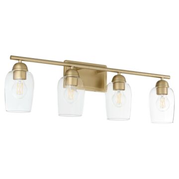 Wallinger  Bathroom Vanity Light in Aged Brass by Quorum