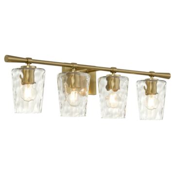 Goodwin  Bathroom Vanity Light in Aged Brass by Quorum