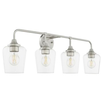 Raymond  Bathroom Vanity Light in Satin Nickel by Quorum