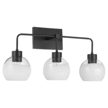 Lacy  Bathroom Vanity Light in Matte Black by Quorum