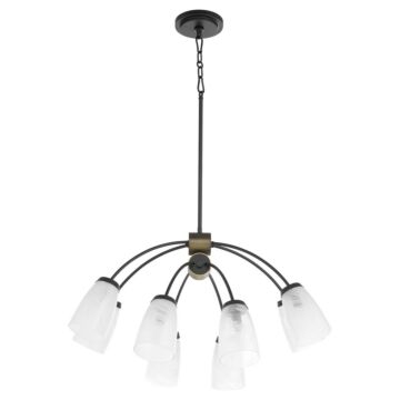 Arpeggio  Chandelier in Matte Black by Quorum
