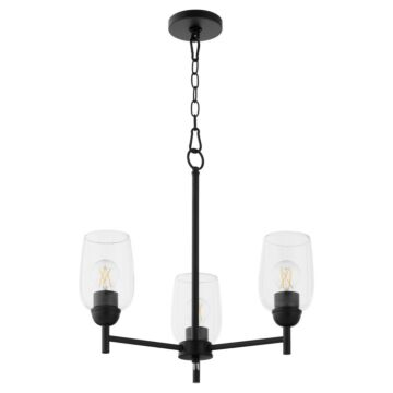 Wallinger  Chandelier in Matte Black by Quorum