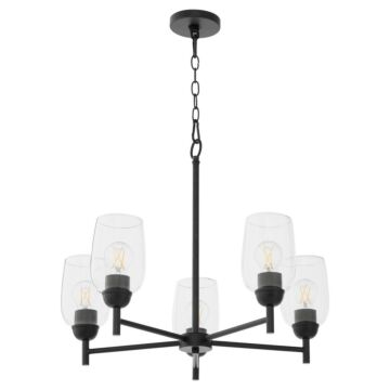Wallinger  Chandelier in Matte Black by Quorum