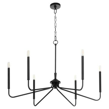 Providence  Chandelier in Matte Black by Quorum