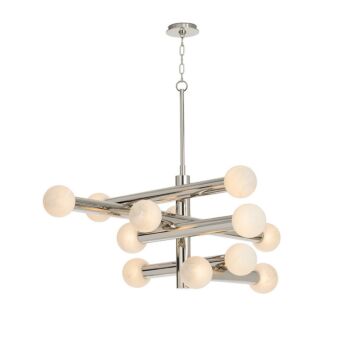 Dion LED Chandelier in Polished Nickel by Regina Andrew Detroit