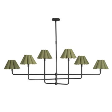 Polly  Chandelier in Blackened Brass by Regina Andrew Detroit