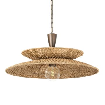 Landry  Pendant in Bronze Leaf by Troy Lighting
