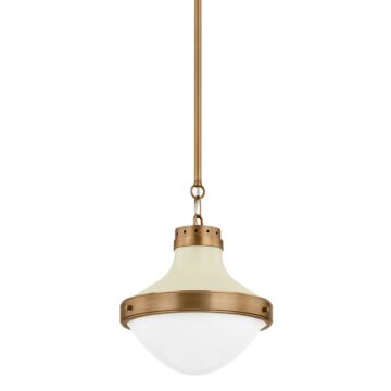 Maxton  Pendant in Patina Brass And Soft Sand by Troy Lighting
