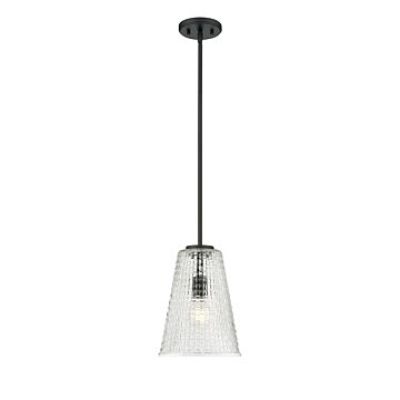 Saben  Pendant in Matte Black by Millennium