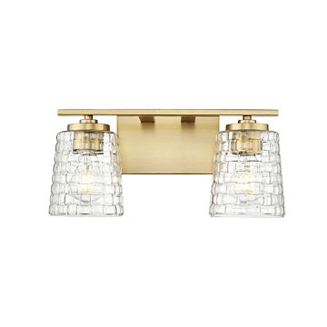 Saben  Bathroom Vanity Light in Vintage Brass by Millennium
