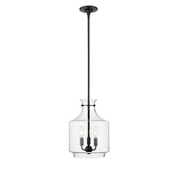 Mahannah  Pendant in Matte Black by Millennium