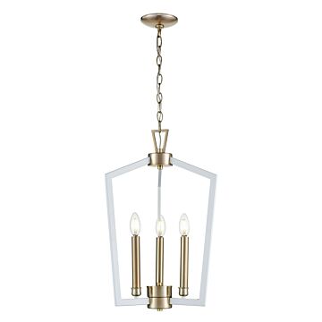 Lizabeth  Pendant in Matte White Modern Gold by Millennium