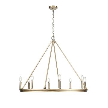 Carruth  Chandelier in Modern Gold by Millennium