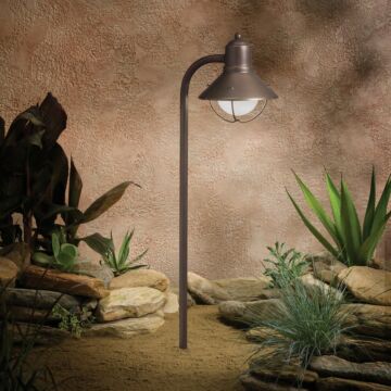 Seaside One Light Path & Spread in Olde Bronze by Kichler