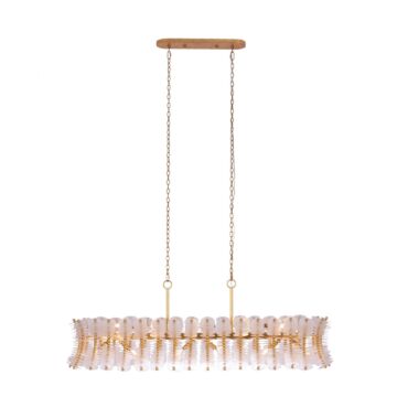 Gossamer  Island Pendant in Oxidized Gold Leaf by Kalco