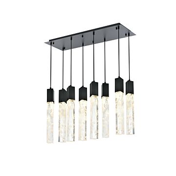 Aurora  Pendant in Black And Clear by Elegant Lighting