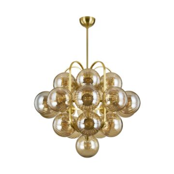 Cronus  Chandelier in Vintage Polished Brass by Corbett Lighting