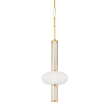 Corbin LED Pendant in Vintage Brass by Corbett Lighting